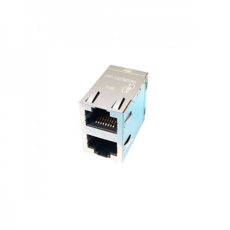 2x1 Port 10/100/1000 Base-T RJ45 Jack with Magnetics - 2x1 Port 10/100/1000 Base-T RJ45 Jack with Magnetics