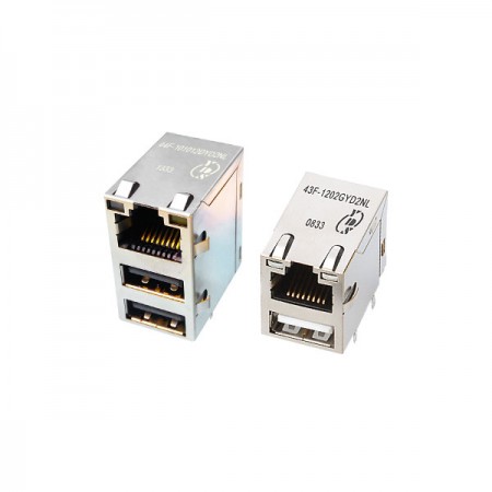 單埠/2埠10/100 Base-T USB集成RJ45变压器模组