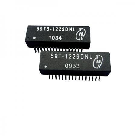 쿼드 포트 1500vrms 표면 마운트 패키지 텔레콤 트랜스포머 - T1/CEPT/ISDN-PRI 인터페이스 쿼드 포트 1.5KVrms 절연 SMD 트랜스포머