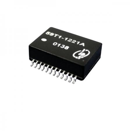 쿼드 포트 T1/CEPT/ISDN-PRI 인터페이스 표면 마운트 트랜스포머 - T1/CEPT/ISDN-PRI 인터페이스 쿼드 포트 1.5KVrms 격리 표면 마운트 트랜스포머