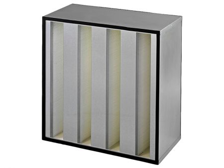 Box/Header V-Bank Type HEPA Filter - Box / Header V-Bank Type HEPA Filter