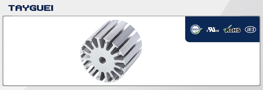 Stator rotor lamination, motor core for DC brushless electric motor