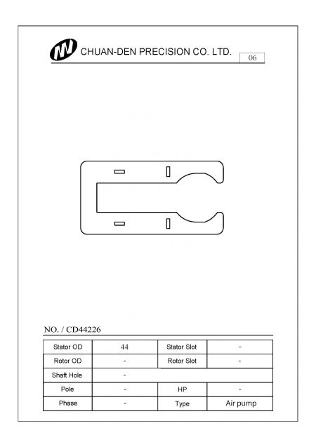 Cet ensemble stator-rotor est principalement utilisé pour les moteurs submersibles classiques, tels que les chaudières électriques et les pompes d'aquarium. Le diamètre extérieur du rotor est de 44 x 22,6 mm. La forme est avec une ouverture. Le type de fente du stator est de type U.