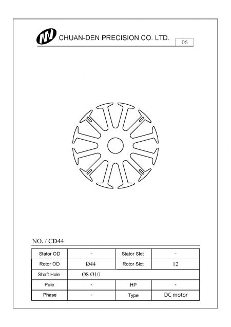 Rotor motor DC biasa.