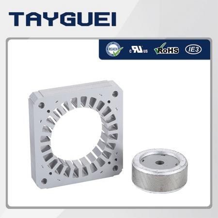 4极马达定子转子矽钢片 - 4极马达定子转子矽钢片