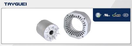 Laminação do estator e rotor de 125x75 mm para motor de quatro polos - Laminação do estator e rotor de 125x75 mm para motor de quatro polos