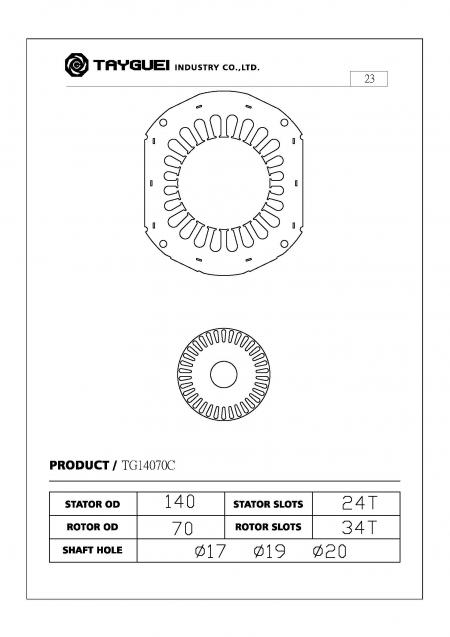 Stator rotor tương tự với các bơm nước GE của Mỹ và được áp dụng cho máy nén tủ lạnh và quạt.