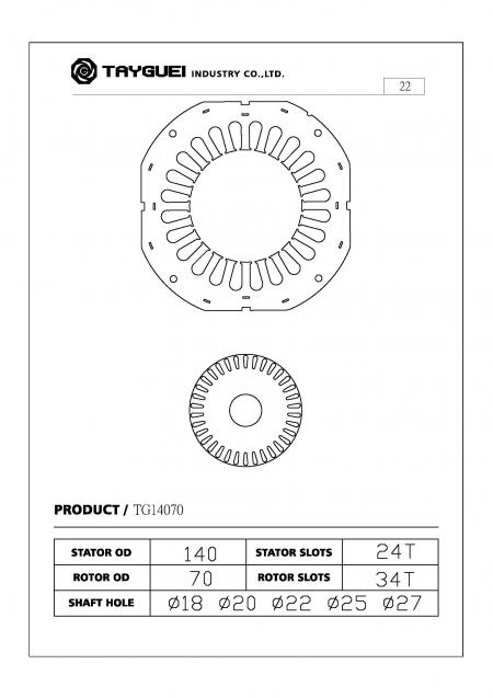 Kvadrata motoro kerno / statoro rotoro plejparte aplikas por industria motoroj, akvopumpaj motoroj, blovaj motoroj, lignosegaj motoroj kaj alta efikeco motoroj.