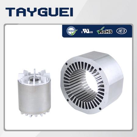 4极马达定子转子矽钢片 - 4极马达定子转子矽钢片