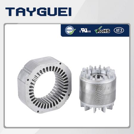 4极和6极马达定子转子矽钢片 - 4极和6极马达定子转子矽钢片