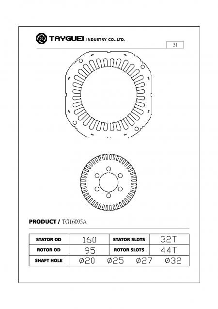 Jednofazowy rdzeń silnika czteropolowego z dobrym rozruchem.