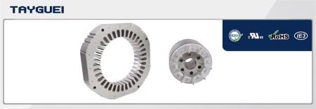 Laminasi Stator Rotor 180x110 mm untuk Motor Empat Kutub dan Enam Kutub