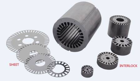 110x65 mm Stator-Rotor-Lamellen für Vierpol-Motor. - Die Darstellung von Blech gegenüber Verriegelung 110x65 mm Stator-Rotor-Lamellen für Vierpol-Motor. - Die Darstellung von Blech gegenüber Verriegelung