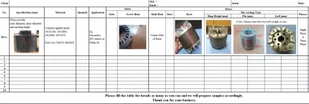 110x65 mm Stator-Rotor-Lamellen für Vierpol-Motor. - Bitte kontaktieren Sie uns, um dieses Formular zu erhalten, um Ihre Bedarfsspezifikation auszufüllen. 110x65 mm Stator-Rotor-Lamellen für Vierpol-Motor. - Bitte kontaktieren Sie uns, um dieses Formular zu erhalten, um Ihre Bedarfsspezifikation auszufüllen.