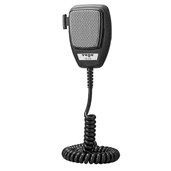 Dynamic CB microphone with strain relief for durable, secure connections - CB microphone for radio & PA system