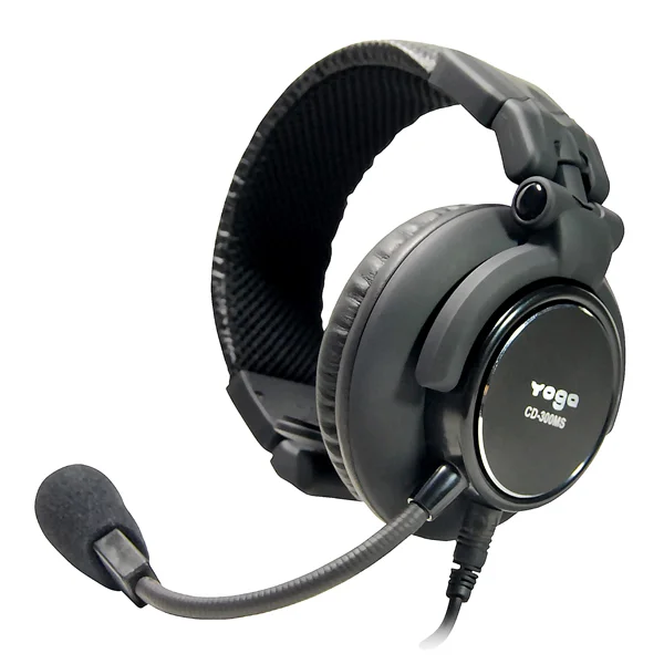 單耳耳機搭載動圈式麥克風,提供清晰語音收音,適合客服與通訊應用 - 單邊耳罩式耳麥,搭配可調式收音桿設計,使用靈活方便