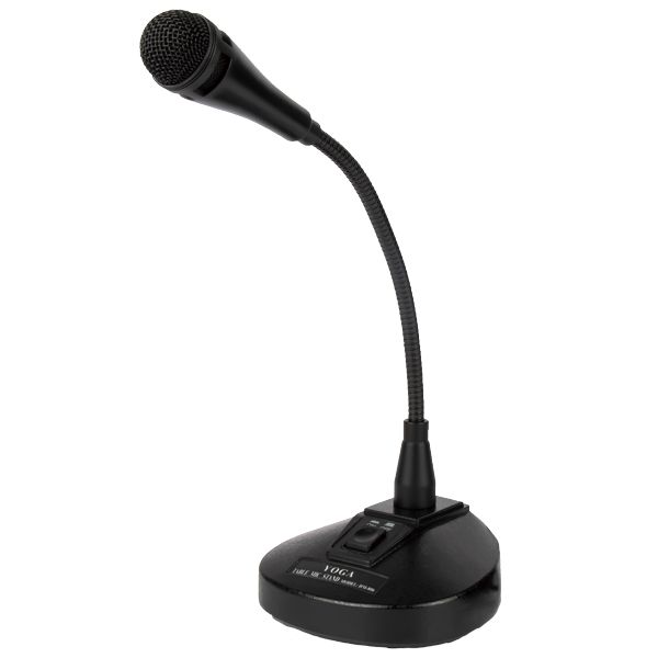 桌上型麥克風,配備開關設計,輕鬆掌控音訊收音 - 配有開關的鵝頸式桌上型麥克風