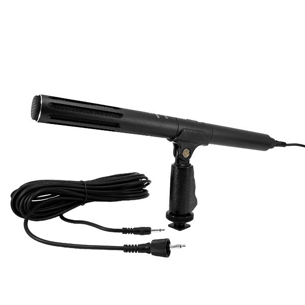 輕量型槍型麥克風,適用影片拍攝與製作用途 - 附全套配件的槍型麥克風