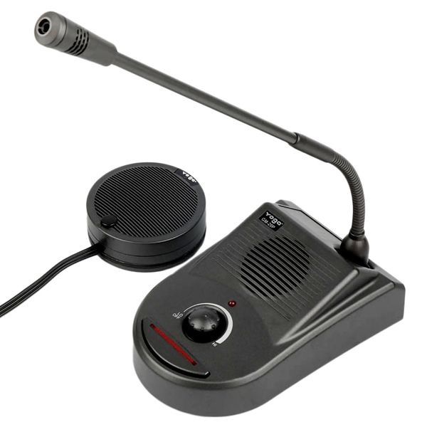 Интерком-микрофон для касс, банковских стоек и ресепшенов. - Комплект интерком-микрофона GM-20P.