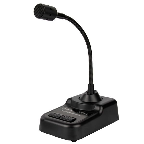 心型指向動圈式桌上型鵝頸麥克風,適用PA系統與廣播應用 - 動圈式音頭搭配心型指向的桌上型鵝頸麥克風