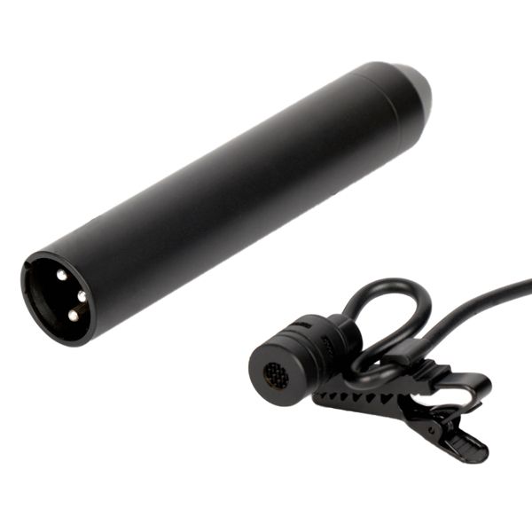 Micrófono de condensador para clip en corbata con conector de 3.5mm y alimentación phantom - Micrófono de instrumento de clip con alimentación phantom