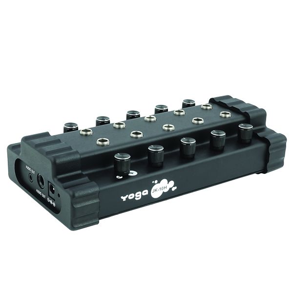 Amplificador de distribución de auriculares de 10 canales para configuraciones de monitoreo de audio - 10- salida de caja de escucha