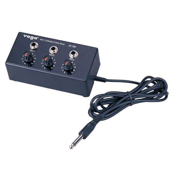 صندوق تقاطع ميكروفون 3 قنوات لتوجيه الإشارة بسهولة وإعدادات متعددة للميكروفونات - خلاط 3 قنوات للميكروفون
