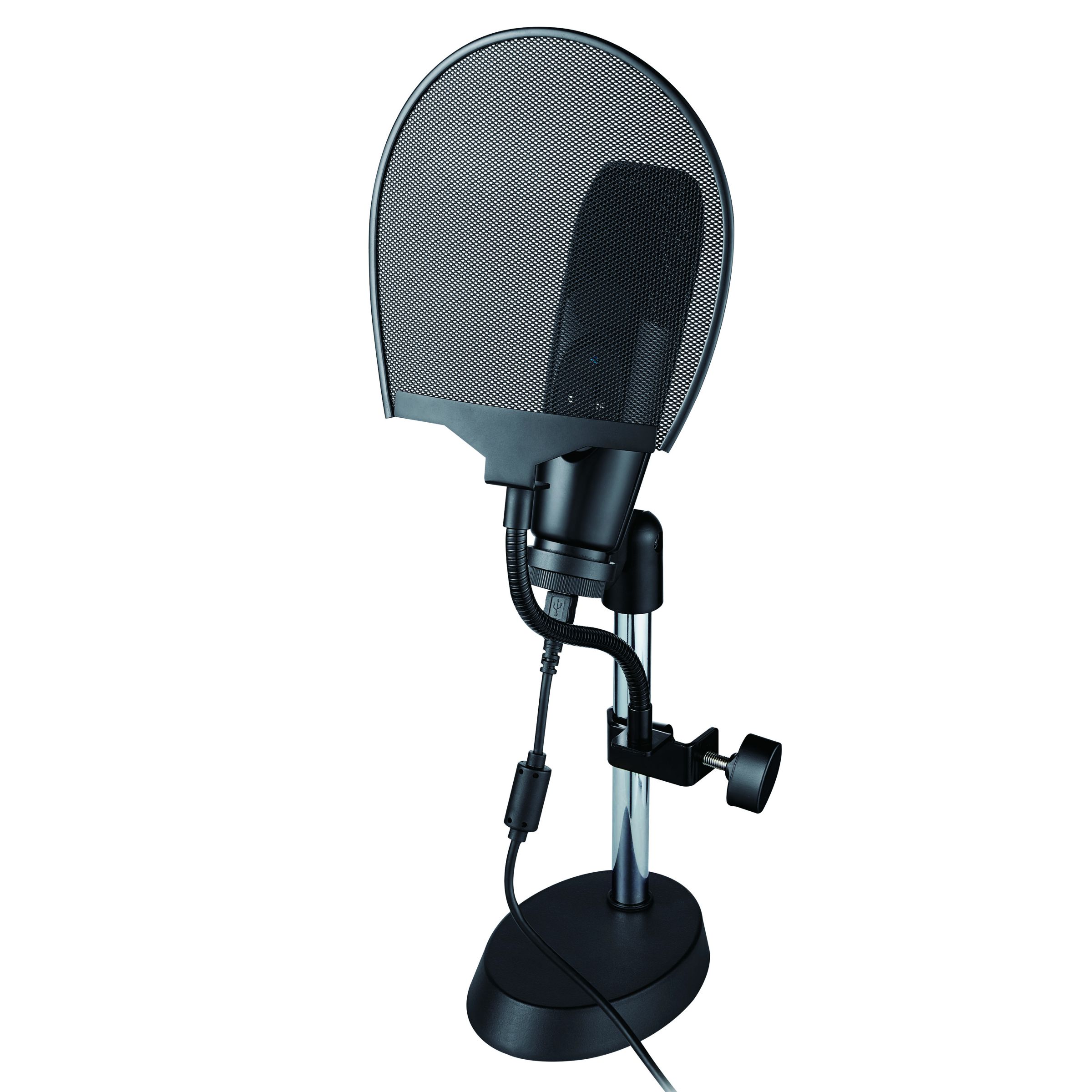 USB desktop microphone featuring low-cut and 10 dB PAD options for ...