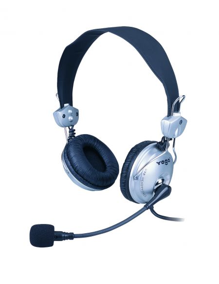 USB headset ideal for Skype chats and call center use. - USB Headset with cable.