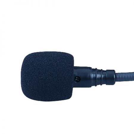 Boom microphone with adjustable positioning.