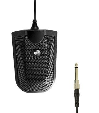 Metallgehäuse-Kondensator-Grenzflächenmikrofon mit Nierencharakteristik - Grenzflächenmikrofon Komplettes Set.