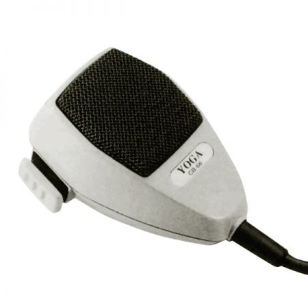 Dynamic noise-canceling CB microphone suitable for boats, trucks, radios, or PA systems.