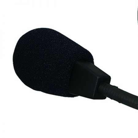 A flexible boom microphone designed for versatile angle utilization.