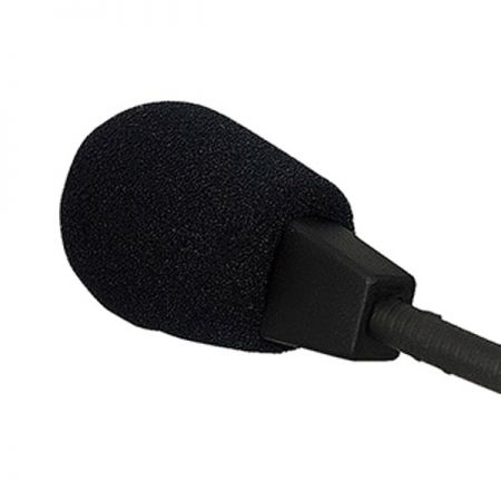 A flexible boom microphone designed for versatile angle utilization.