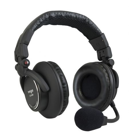 Side view of stereo headset.