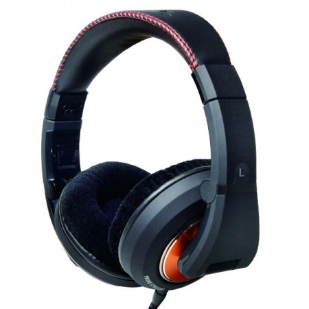 A headphone equipped with 50mm drivers for monitoring purposes.