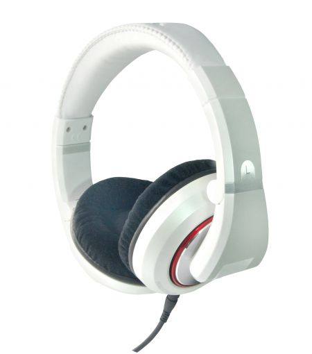 Headphone in white color.
