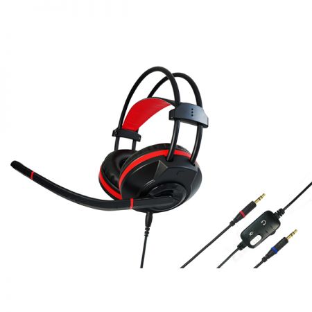 Stereo headset featuring 40mm drivers and an omni-directional microphone
