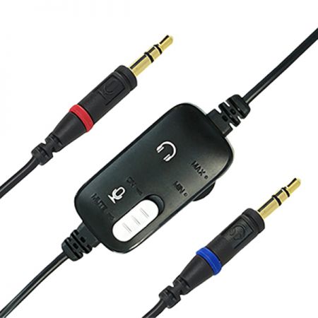 通訊耳麥附帶控制盒,具音量調整與靜音功能,操作簡單方便