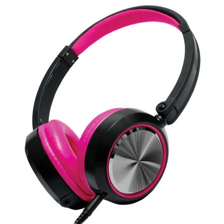 Tai nghe đóng lưng màu hồng