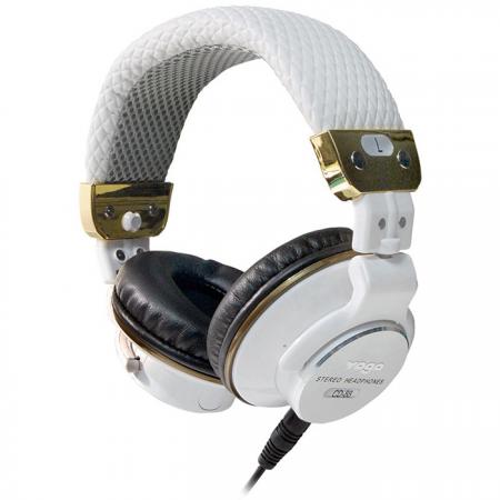 可折疊耳罩式耳機CD-88 PRO白色款。