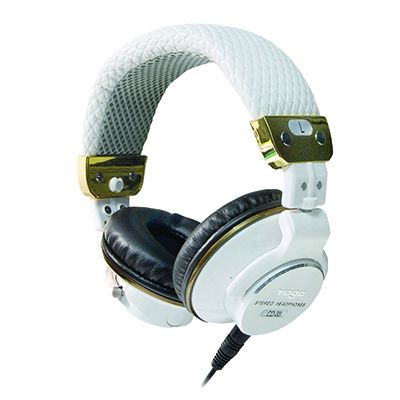 Headphone in white color.