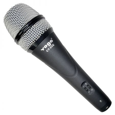 Condenser stage microphone with low-cut and PAD for precise sound control - A built-in low-cut and PAD function stage microphone