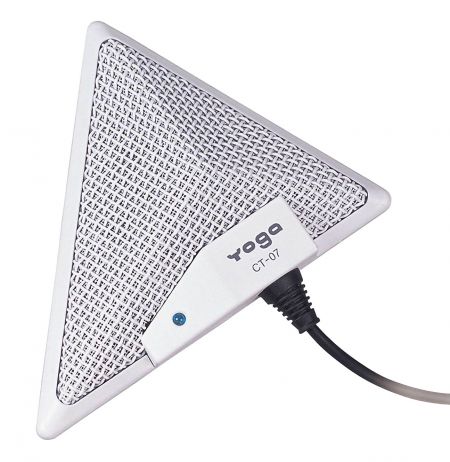 Boundary Microphone in white color.