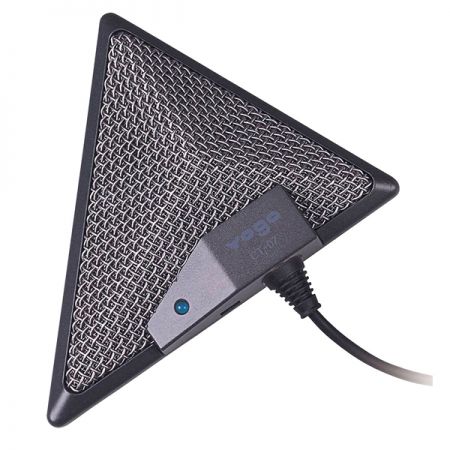 灰色款平面式麥克風,低調專業,適合各種商務或錄音場合