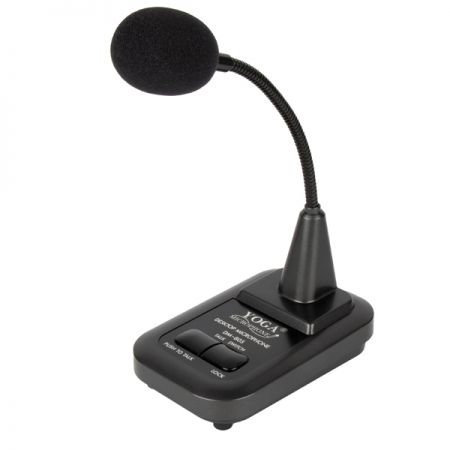 Dynamic Paging Microphone with Stand for PA Systems and More.
