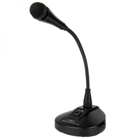 Table microphone with on/off switch for easy audio control - With on/off switch gooseneck table microphone