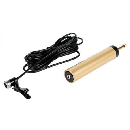 Highly sensitive condenser tie-clip microphone with wide frequency response