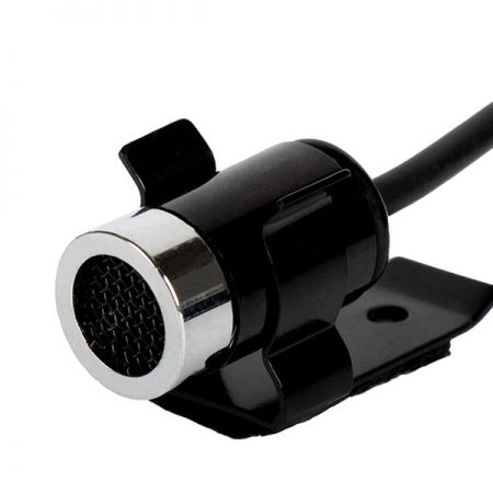 A car and truck-friendly lavalier microphone with anti-RF interference, standable clip, and 3 5mm mono plug