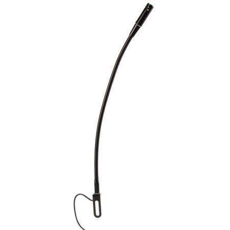 Gooseneck microphone with L clip for secure mounting on various devices - Holder include in boom microphone